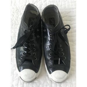 Converse Jack Purcell Black Leather Size 9.5 🖤